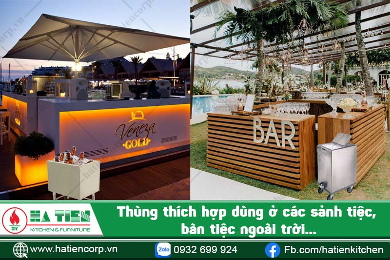 thùng đá giữ nhiệt có thể dùng ở nhiều nơi