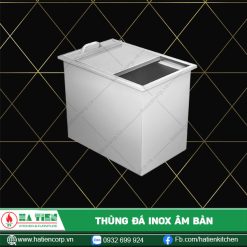 thùng đá inox âm bàn