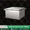 thùng đá inox có khay topping