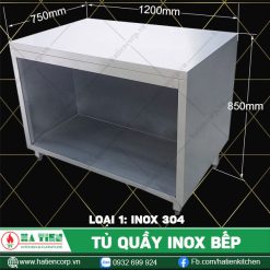 tủ quầy inox Q-12