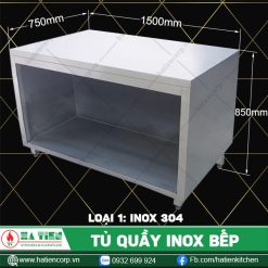 Tủ quầy inox bếp