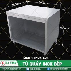 tủ quầy inox Q-9