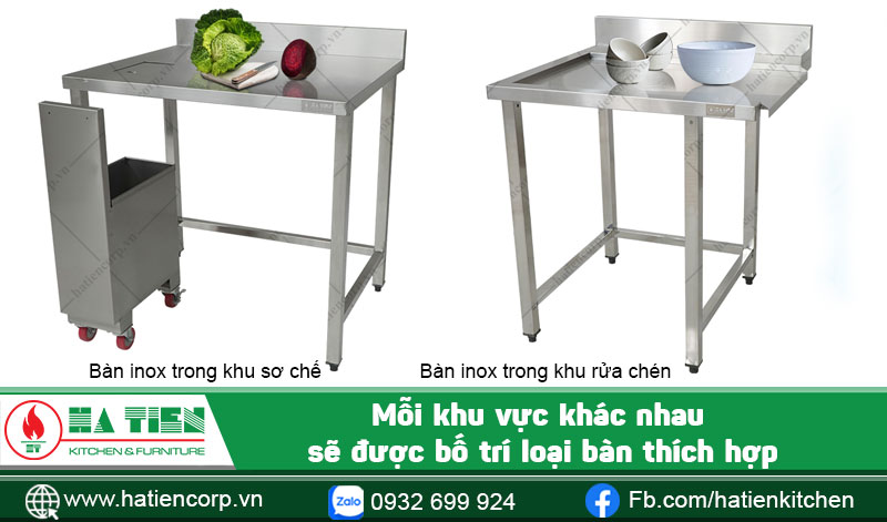Bàn inox nhà bếp