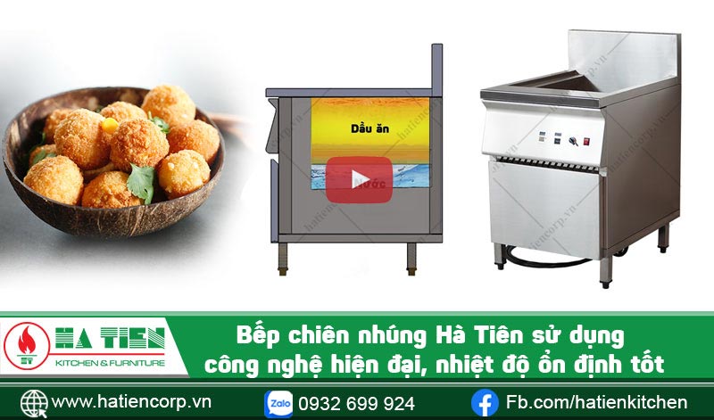 Bếp chiên nhúng làm sạch dầu Bếp chiên nhúng làm sạch dầu