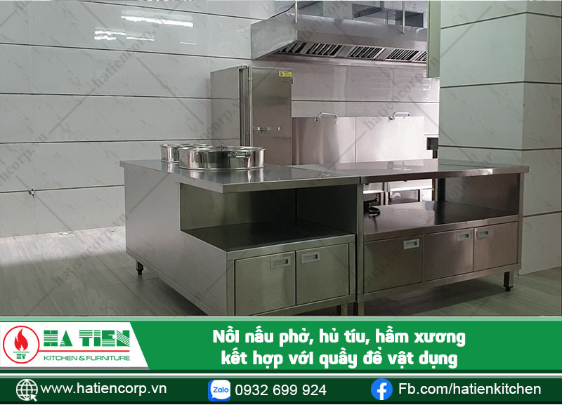 Khu vực bếp nấu