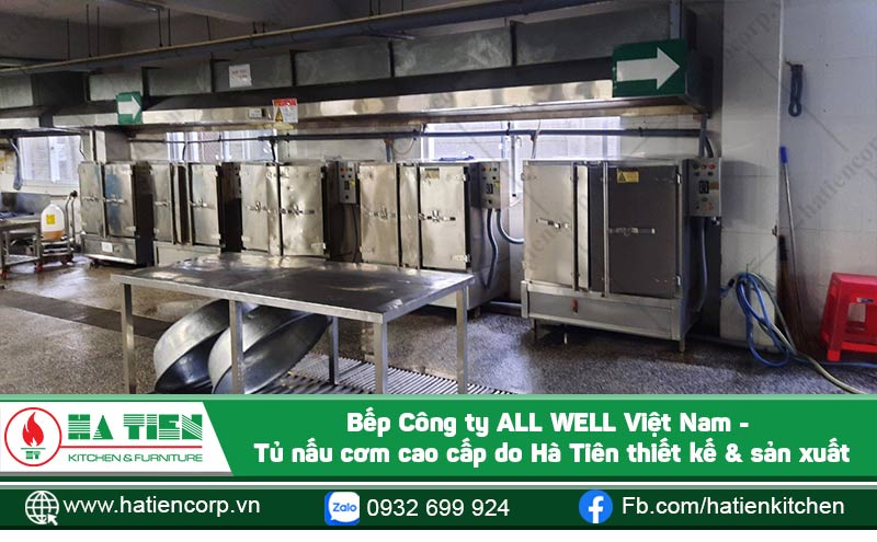 Tủ nấu cơm công nghiệp loại 100kg. Đây là loại tủ đa năng. Còn có thể hấp hải sản, rau củ...