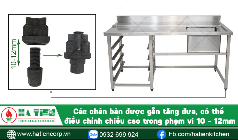 Chân tăng chỉnh chiều cao