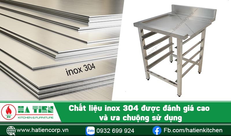 Chất liệu bằng inox 304 siêu bền