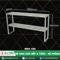 kệ inox nhà bếp dài 1500, 430