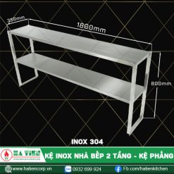 kệ inox nhà bếp dài 1800