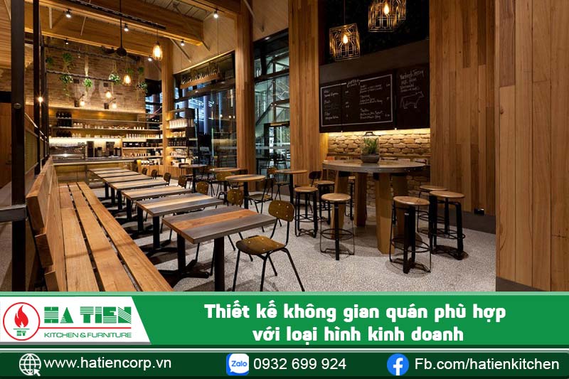 mở quán cafe ở cần có không gian phù hợp