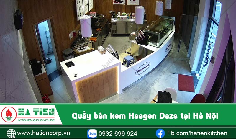 quầy bán kem Haagen Dazs Hà Nội