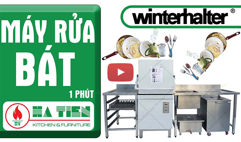 quy trình máy rửa chén công nghiệp