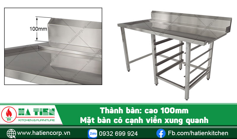Thành bàn và mặt bàn