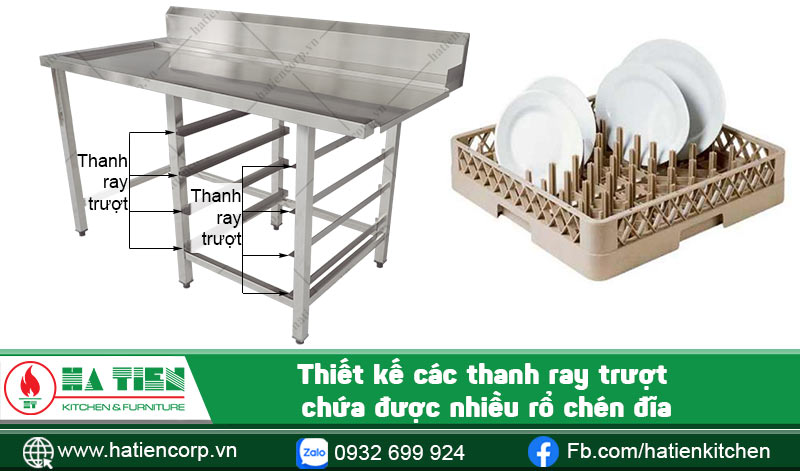 Thanh ray trượt giúp tiết kiệm không gian