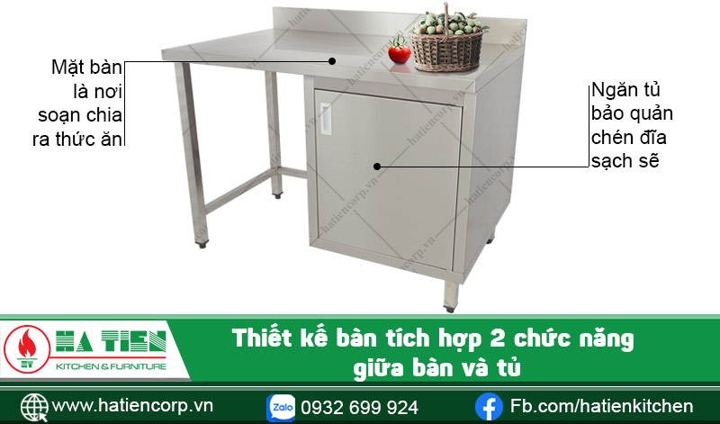 Thiết kế bàn, tủ tích hợp