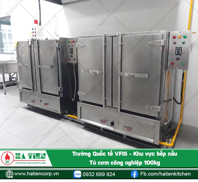 Tủ nấu cơm công nghiệp 100kg Hà Tiên