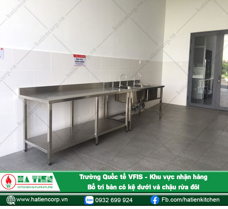 Khu vực tiếp nhận thực phẩm, nguyên liệu nấu ăn