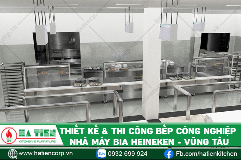 Khu căn tin phục vụ bữa ăn cho nhân viên công ty