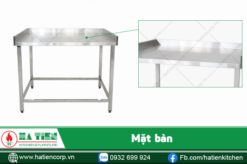 mặt bàn inox bếp