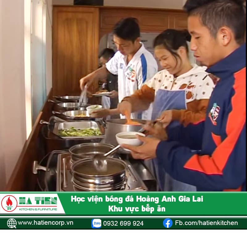 Khu vực phục vụ bữa ăn của các học viên