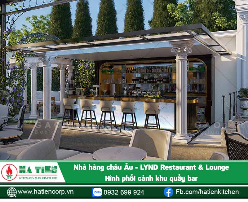 Phối cảnh khu quầy bar