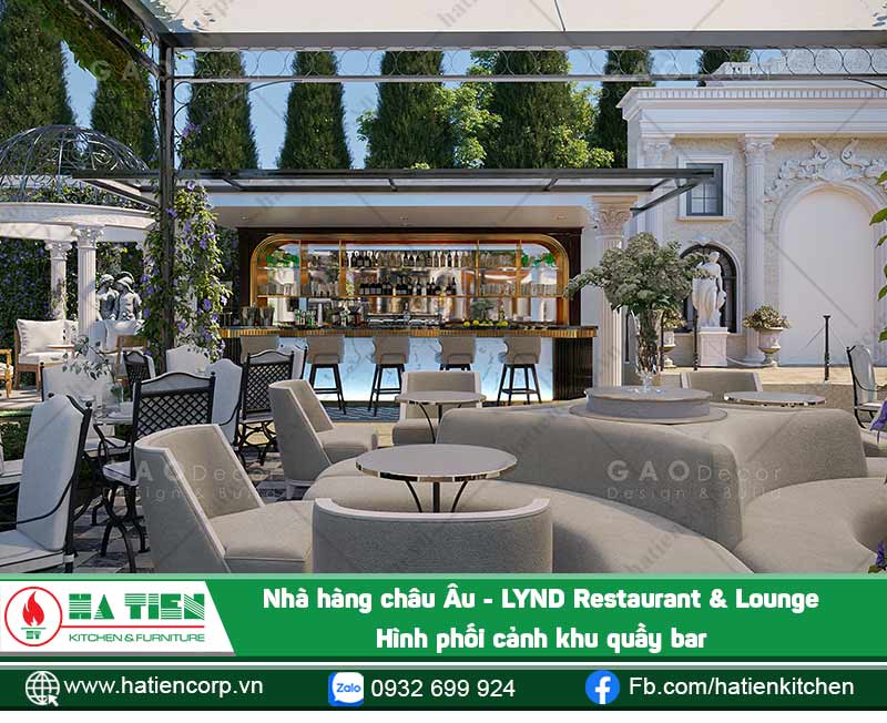 Phối cảnh khu quầy bar
