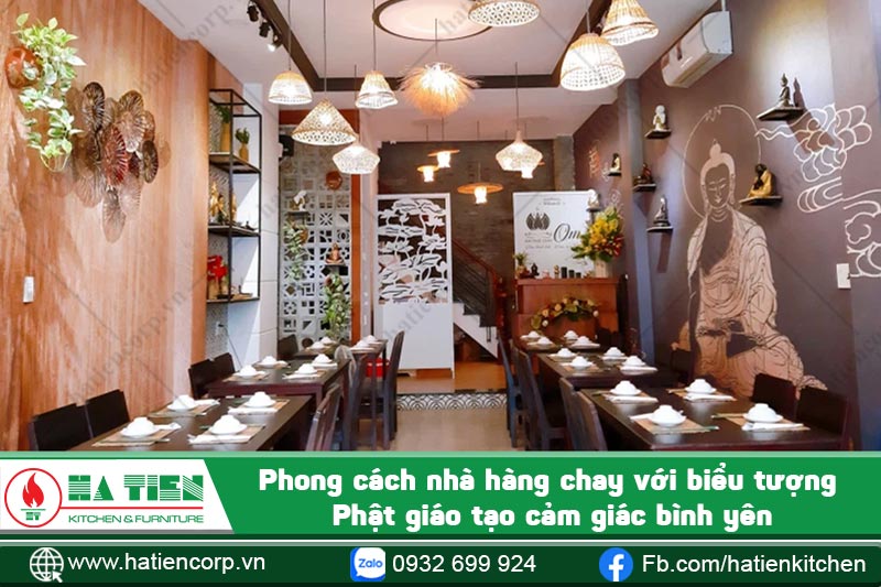 kinh doanh nhà hàng chay phong cách phật giáo