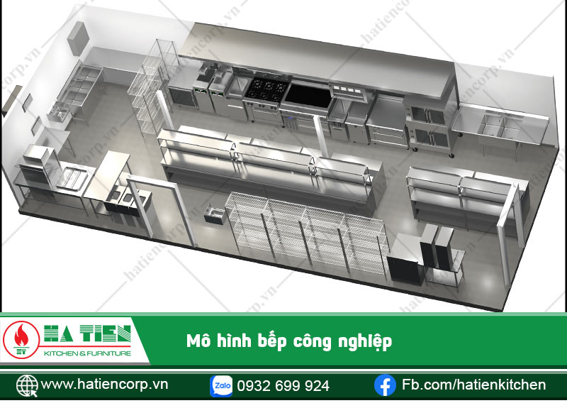 Thiết kế đảm bảo lối đi thông thoáng, giúp nhân viên dễ di chuyển
