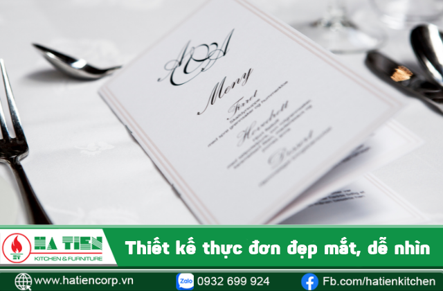 nhà hàng lẩu nướng cần thiết kế thực đơn đẹp mắt 