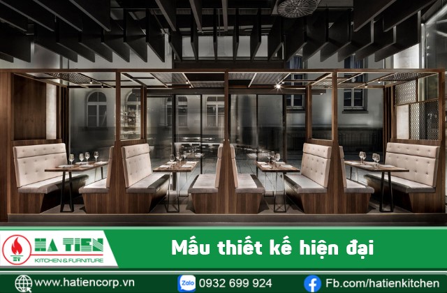 mẫu thiết kế nhà hàng sushi hiện đại