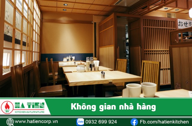 không gian nhà hàng sushi Nhật