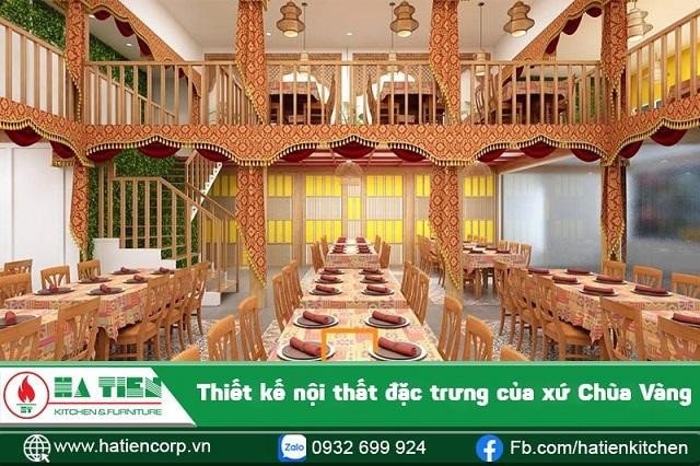 Nội thất nhà hàng Thái Lan