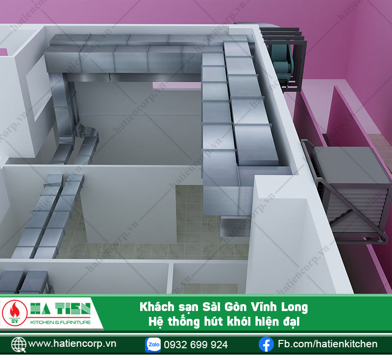 Hệ thống hút khói bao gồm nhiều bộ phận khác nhau như quạt hút, ống, co hút khói, chụp hút khói...