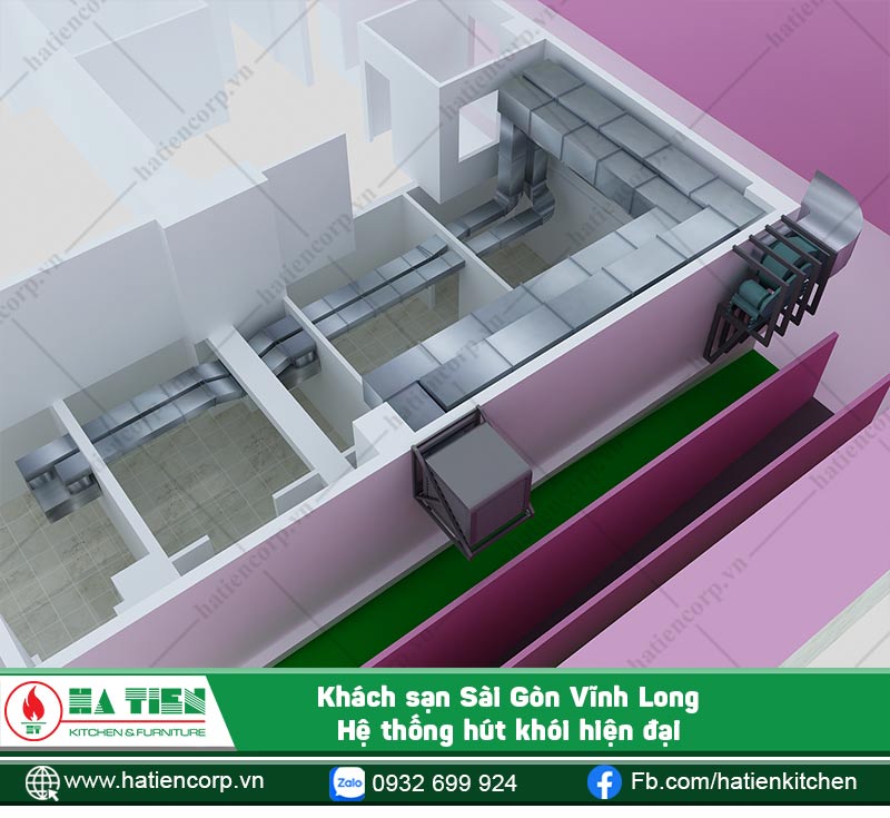 Hút khói và mùi, giúp không khí lưu thông
