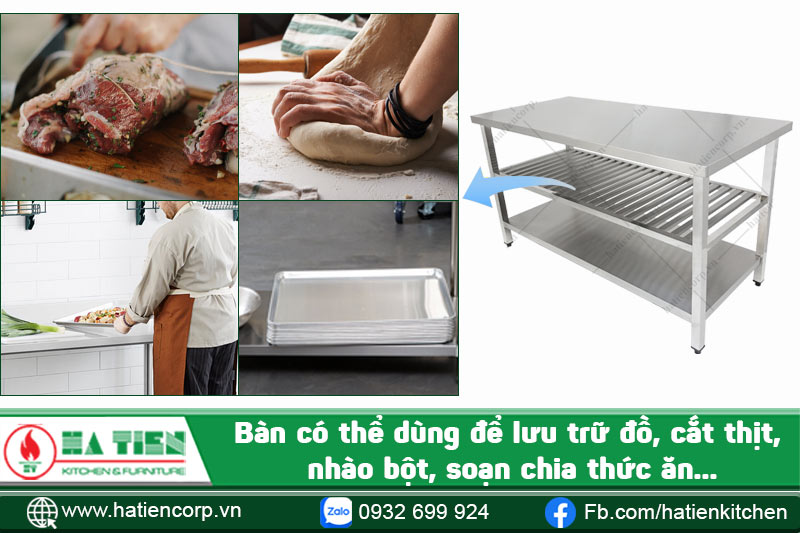 bàn chặt inox 304 có nhiều công dụng