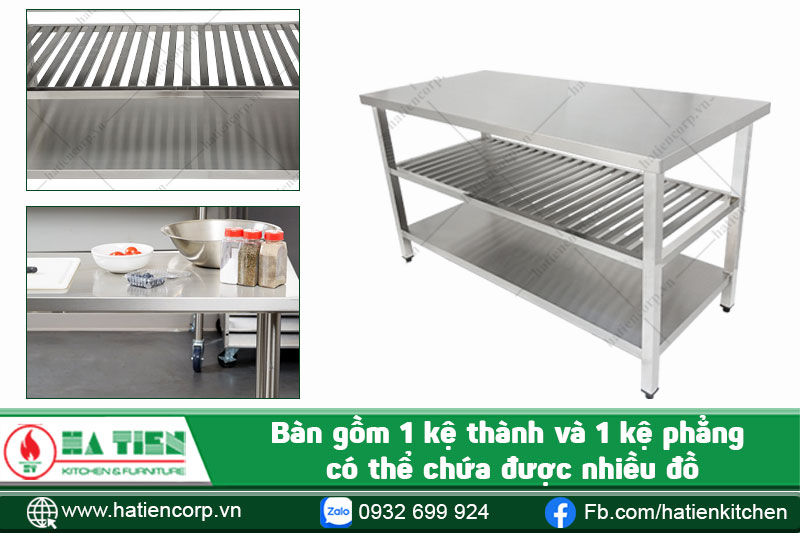 bàn chặt inox 304 cung cấp sức chứa lớn