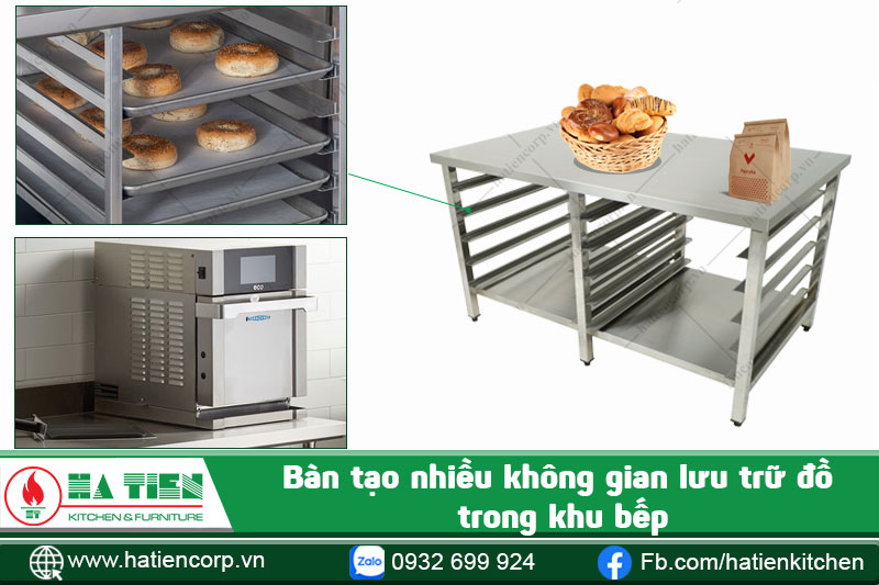 bàn inox bếp công nghiệp đa năng