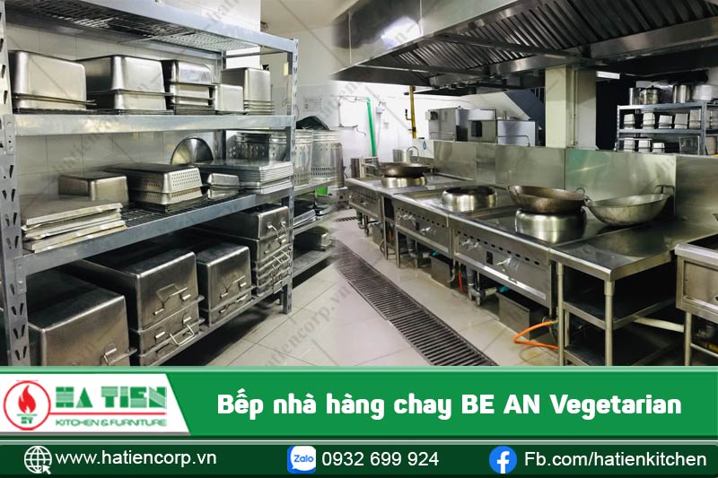 Bếp nhà hàng chay Be An Vegetarian