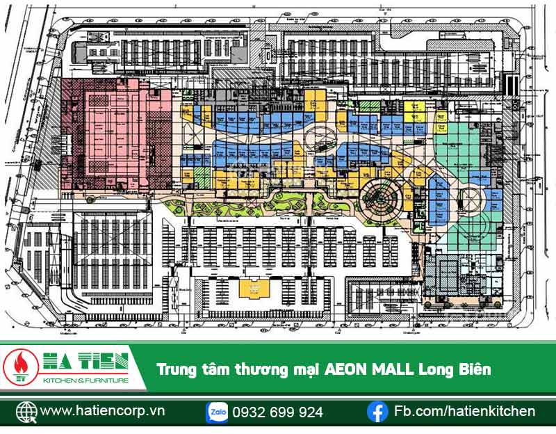 Aeon Mall Long Biên sở hữu diện tích rộng lớn lên tới hơn 12 nghìn mét