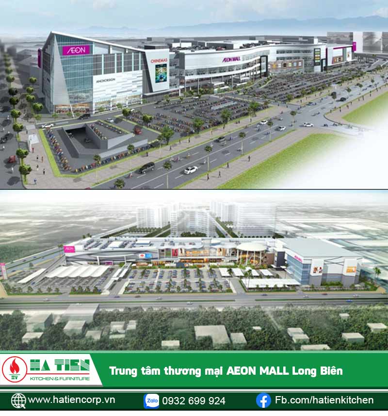 Aeon Mall Long Biên toạ lạc tại Quận Long Biên, cách Hồ Hoàn Kiếm – Trung tâm TP. Hà Nội khoảng 5km về phía đông