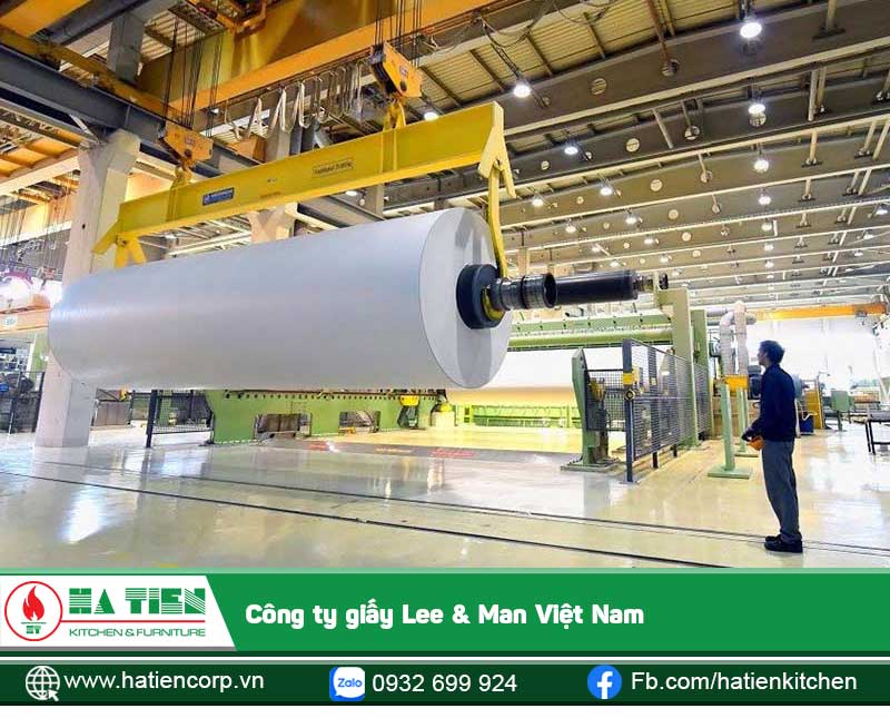 Công ty giấy Lee Man Việt Nam áp dụng kỹ thuật hiện đại vào sản xuất