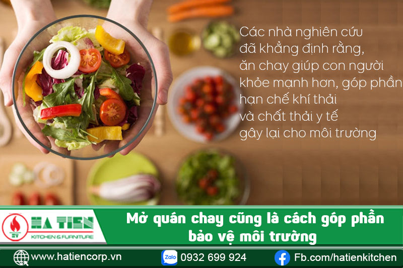 mở quán ăn chay giúp bảo vệ môi trường