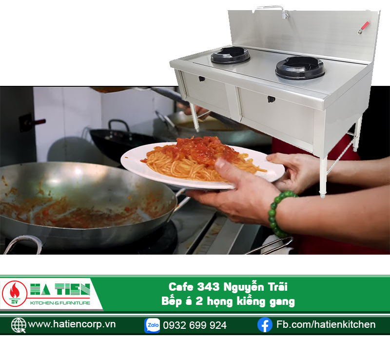 Bếp á là thiết bị nấu phổ biến trong bếp nhà hàng