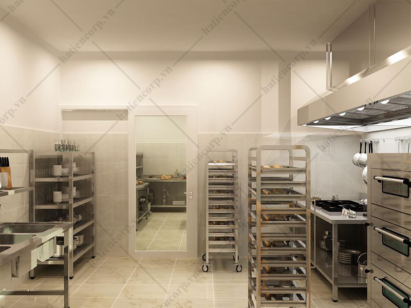 Lò nướng trong bếp công nghiệp