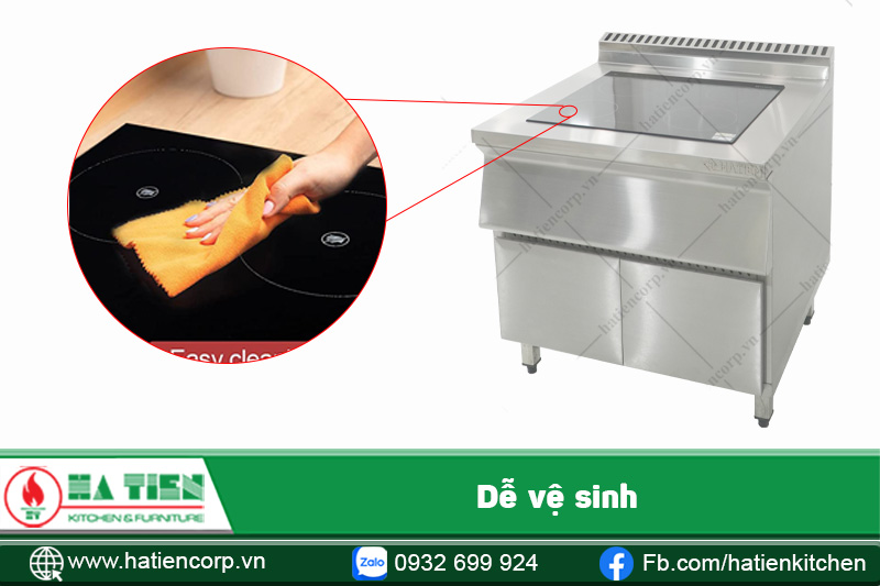 dễ vệ sinh bếp điện