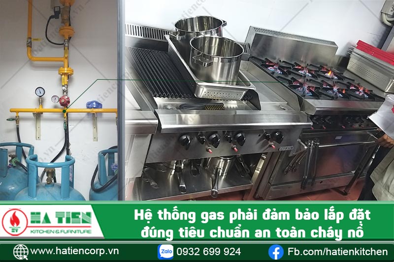 bếp nhà hàng thái cũng cần hệ thống gas an toàn