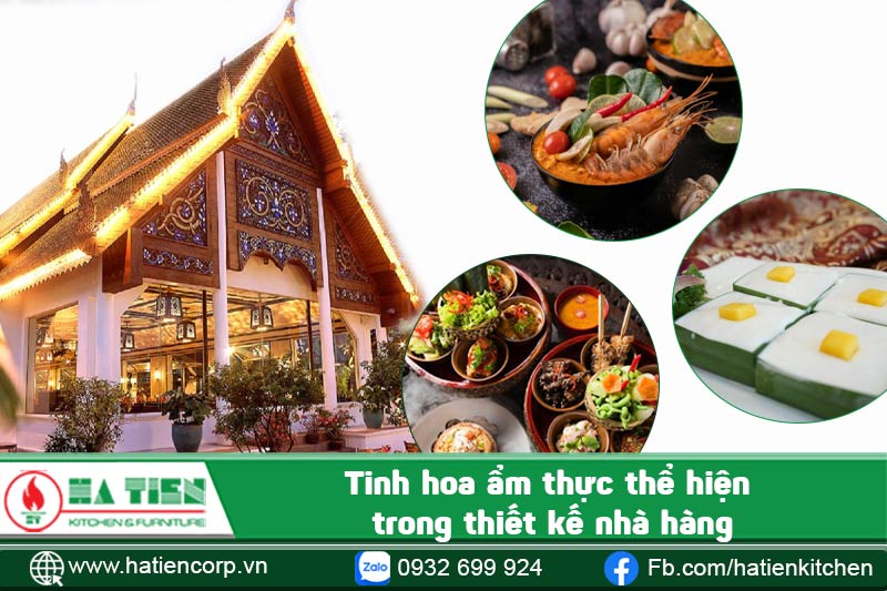 thiết kế nhà hàng thái thể hiện tinh hoa ẩm thực