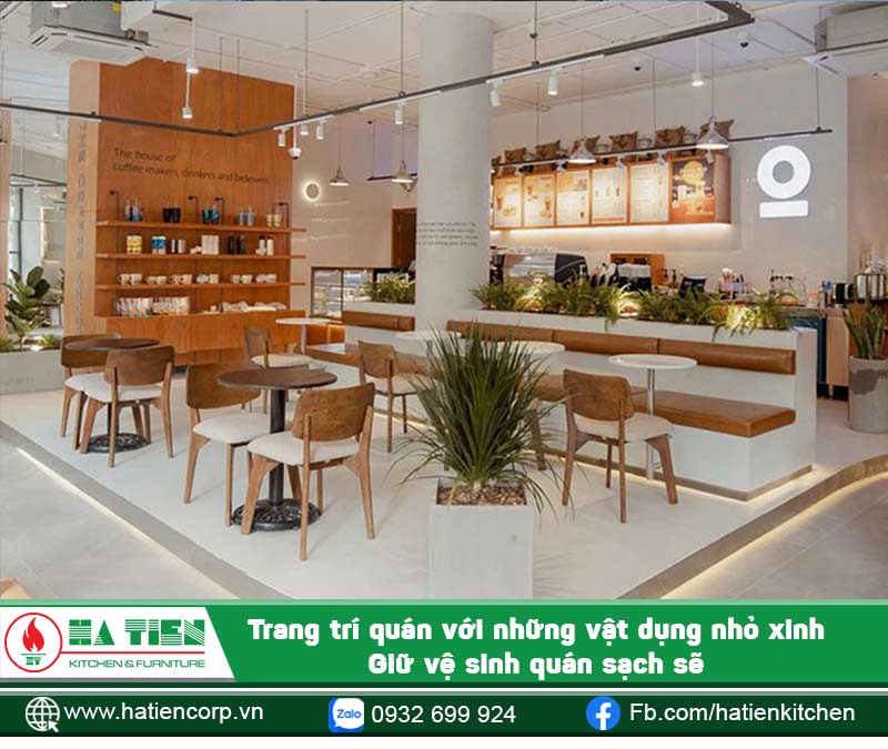 Thiết kế quán cafe góc phố nhỏ gọn