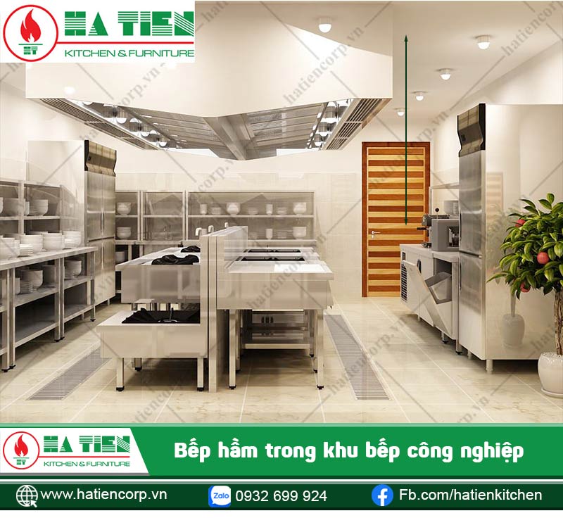 Bếp hầm trong khu bếp công nghiệp